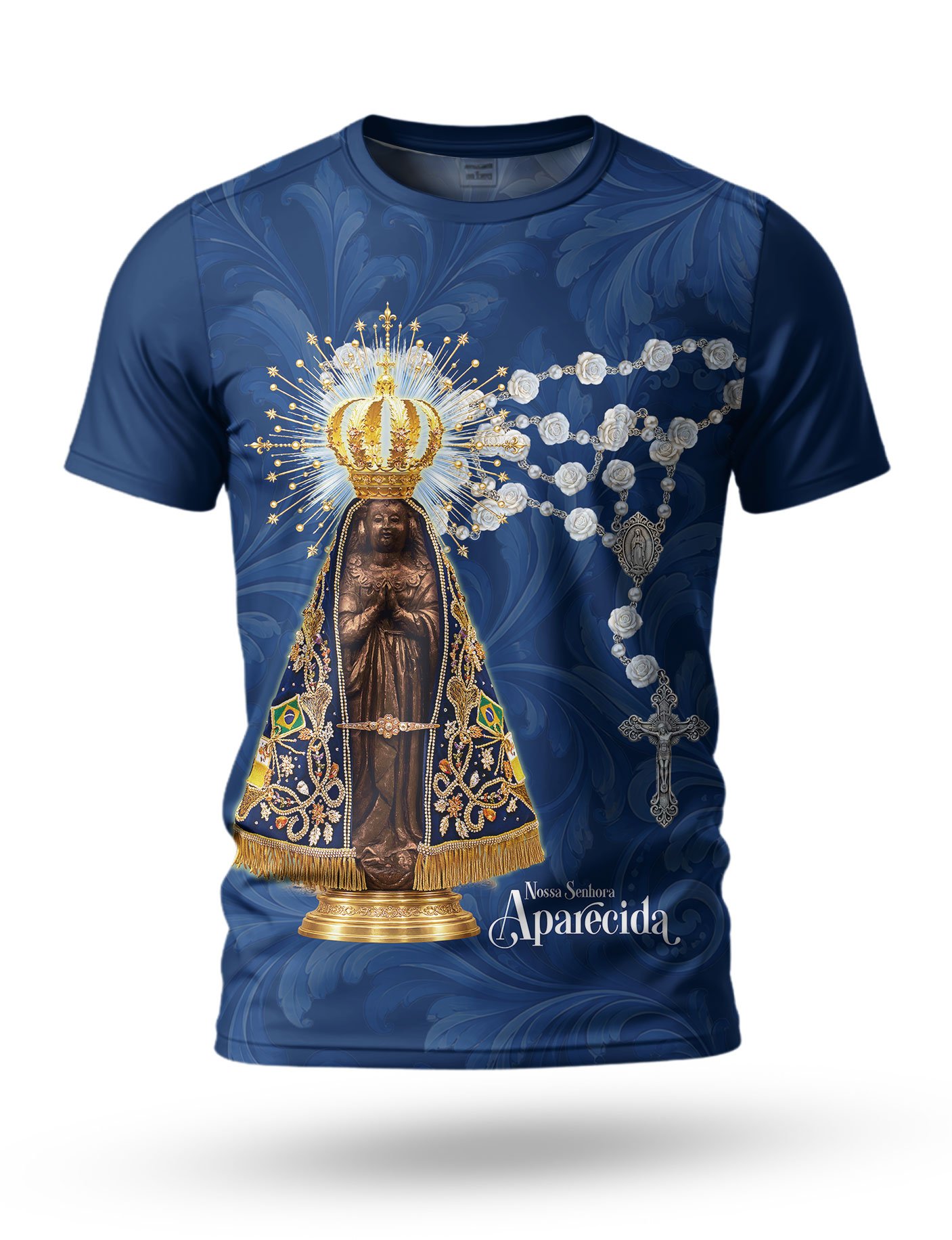 Arte: Arte Camiseta de Nossa Senhora Aparecida 11 tema azul